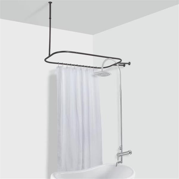 Utopia Alley Utopia Alley Hoop Shower Rod for Clawfoot Tub Bronze HP1RB - main